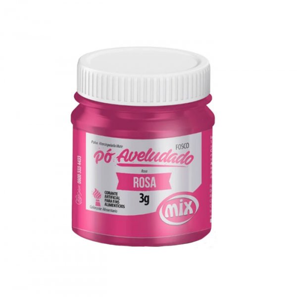 Pó Aveludado Fosco Rosa 3G - Mix