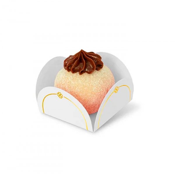 Forminha 4 Petalas Branco Fiori (50Un) - Sulformas