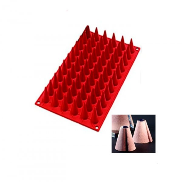 Forma De Silicone (Px022) Mini Cones 54 Cavidades - Pavoni Italia