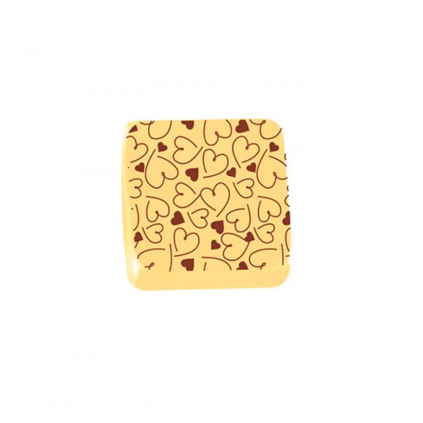 Transfer Para Chocolate 1 Folha 29X39Cm  Coraçãozinho 01- Stalden