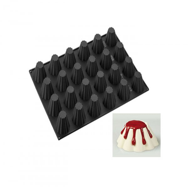 Forma De Silicone Px003 Briochette 24 (60X40) - Pavoni Italia