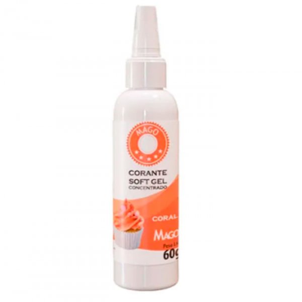 Corante Soft Gel 60G Coral - Mago