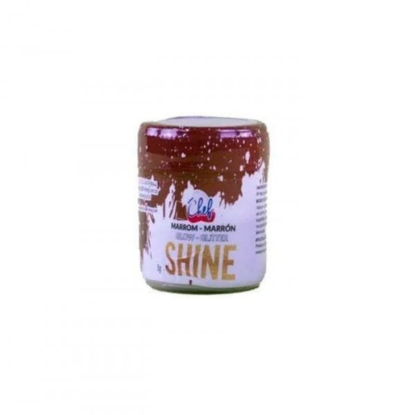 Glitter Glow Marrom 5Gr Shine - Iceberg Chef