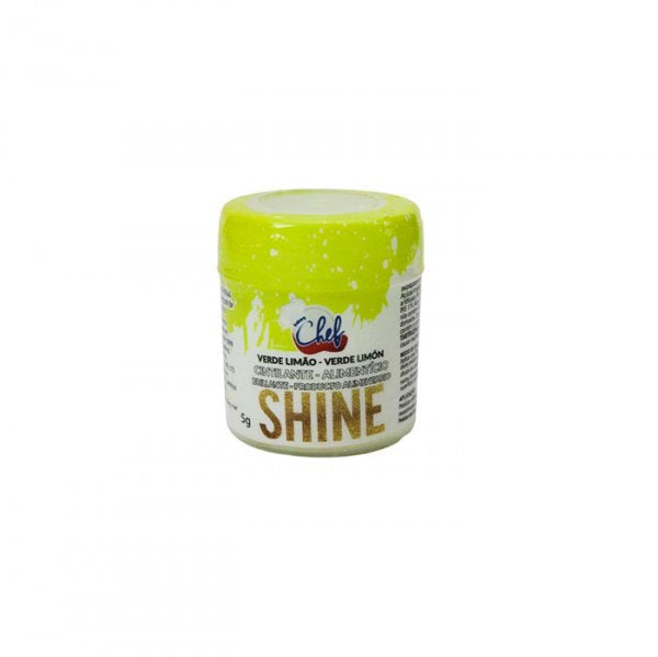 Pó Cintilante Verde Limão 5Gr - Iceberg Chef