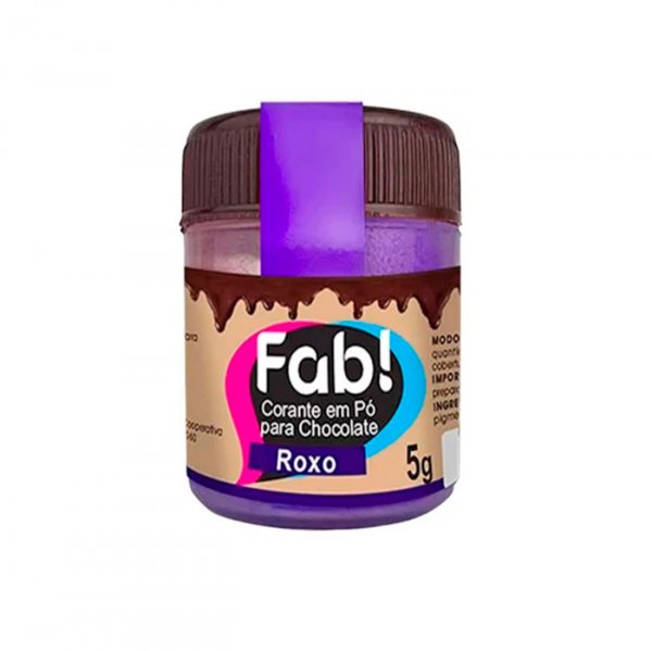 Corante Em Po P/Chocolate Roxo 5Gr - Fab
