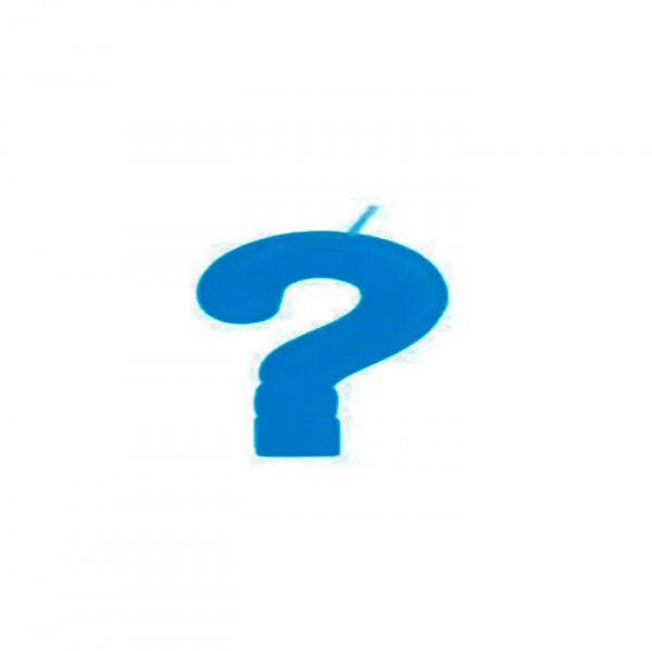 Vela Grande Interrogação Azul - Silver Festas