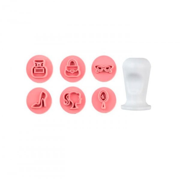 Kit Carimbos Femininos Rosa Bebe - Blue Star