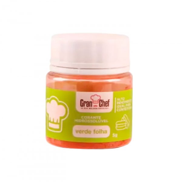 Corante Hidrossolúvel - Verde Folha - 5g - Gran Chef