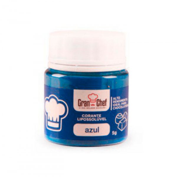 Corante Lipossolúvel - Azul - 5g - Gran Chef