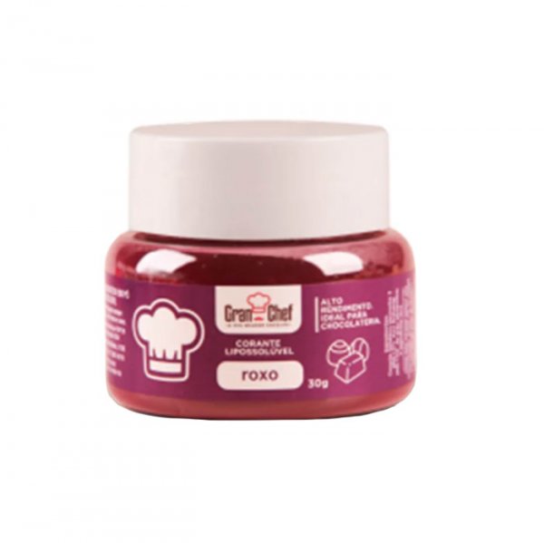 Corante Lipossolúvel Roxo 30g - Gran Chef