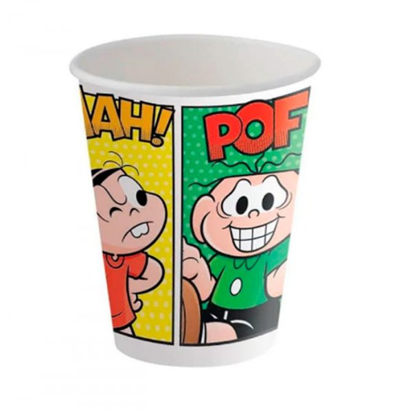 Copo De Papel 200Ml Turma Monica (C/8Un) - Festcolor