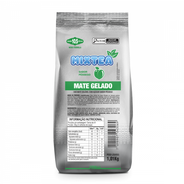 Mix Tea - Chá Pêssego - 1,1Kg - FMB