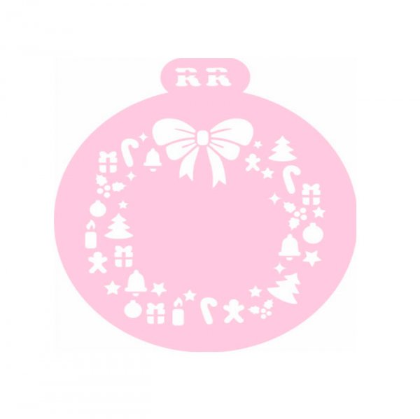 Stencil Bolo Redondo Natalino - R.R Oliveira