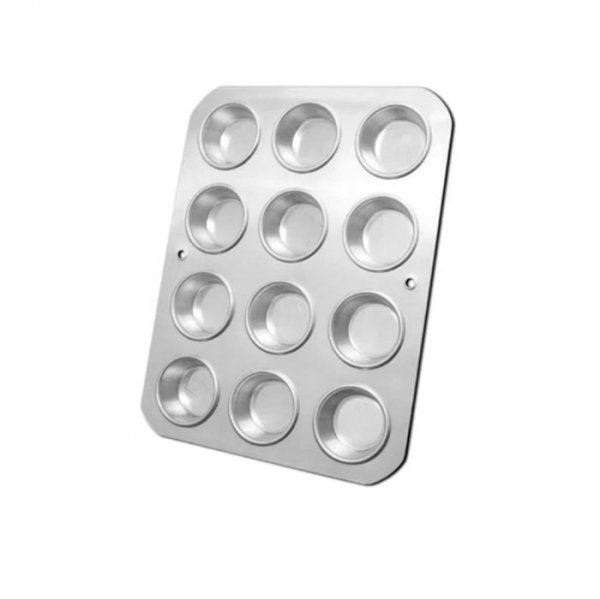 Forma Para Cupcake Grande Com 12 Cavidades Aluminio (35,5 X 26,5Cm) - Doupan