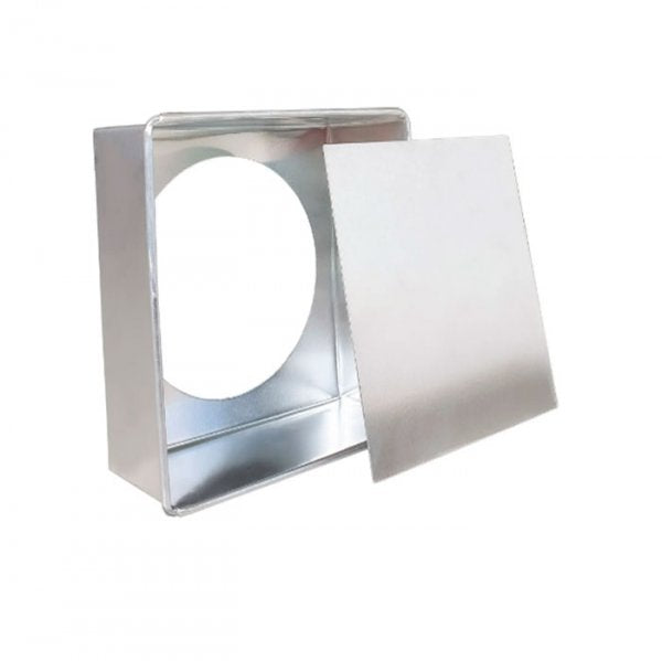 Forma Quadrada Fundo Falso De Aluminio (20X6,8Cm) - Doupan