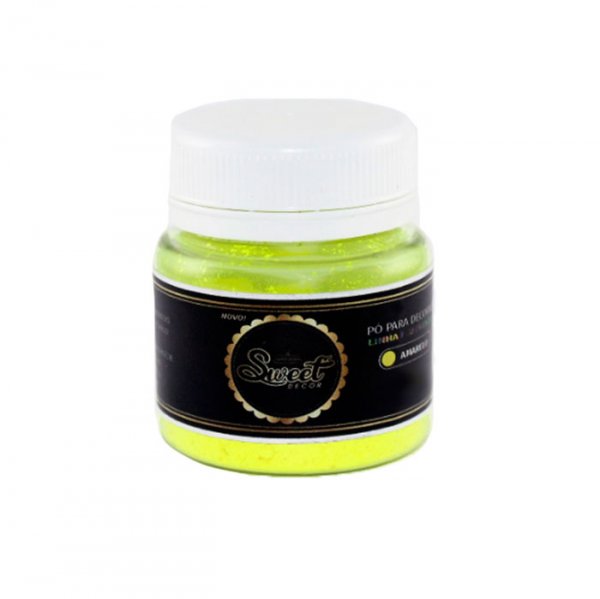 Glitter Amarelo Neon 10G - Sweet Decor