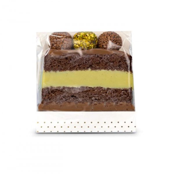 Kit Embalagem Fatia Slice Branca Poa (5Un) - Sulformas