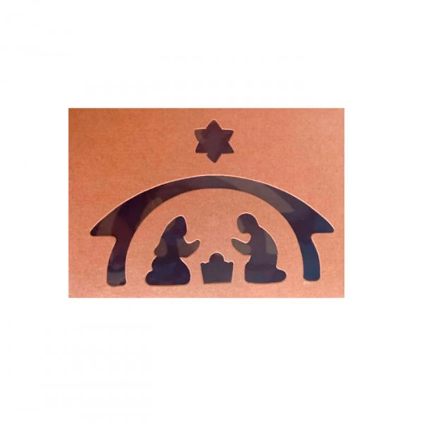 Caixa Reta  Presepio Kraft Unidade - Crystal Forming