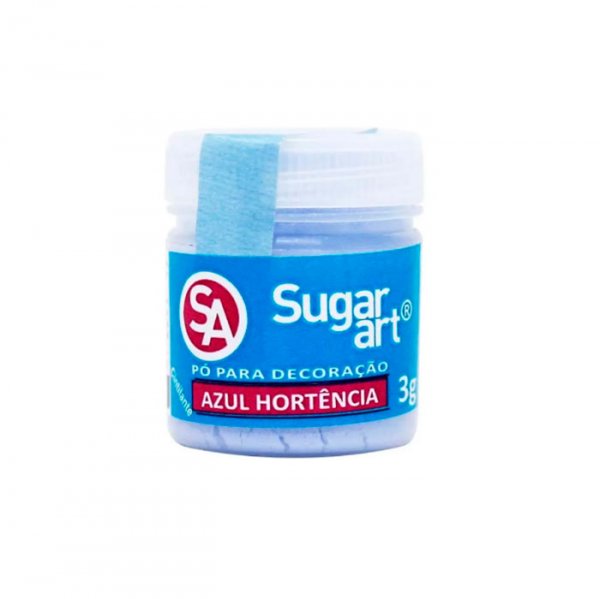 Pó Para Decoração Sugar 3G Azul Hortência - Sugar Art