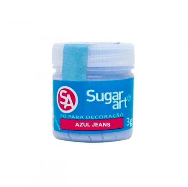 Pó Para Decorar 5Gr Azul Jeans - Sugar Art