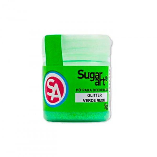 Pó Para Decoração Sugar 5G Verde Neon - Sugar Art