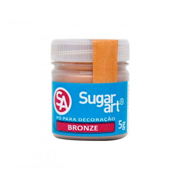 Pó Para Decoração Sugar 5G Glitter 3D Bronze - Sugar Art