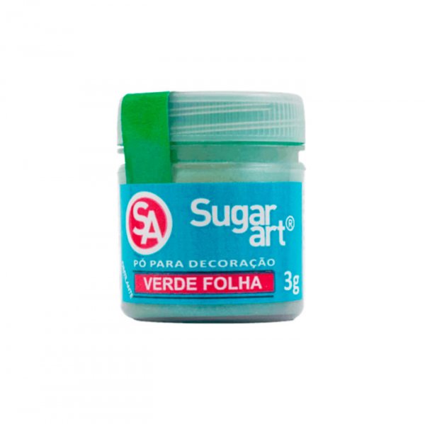 Pó Para Decoração Sugar 3G Verde Folha - Sugar Art