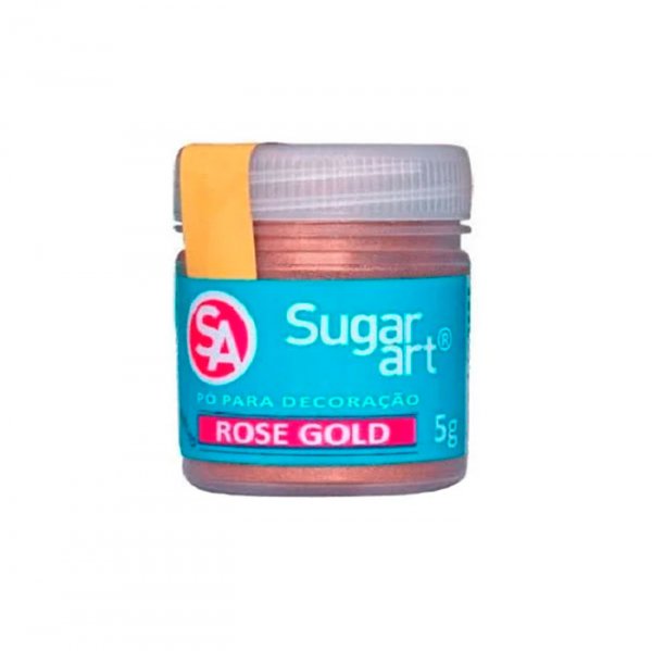 Pó Para Decoração Rose Gold 5G - Sugar Art