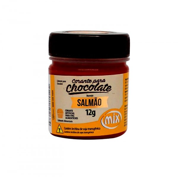 Corante Em Gel Para Chocolate Salmão 12G - Mix