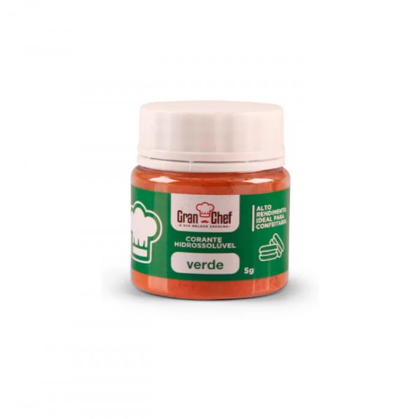 Corante Po Hidrossolúvel 5g Verde - Gran Chef