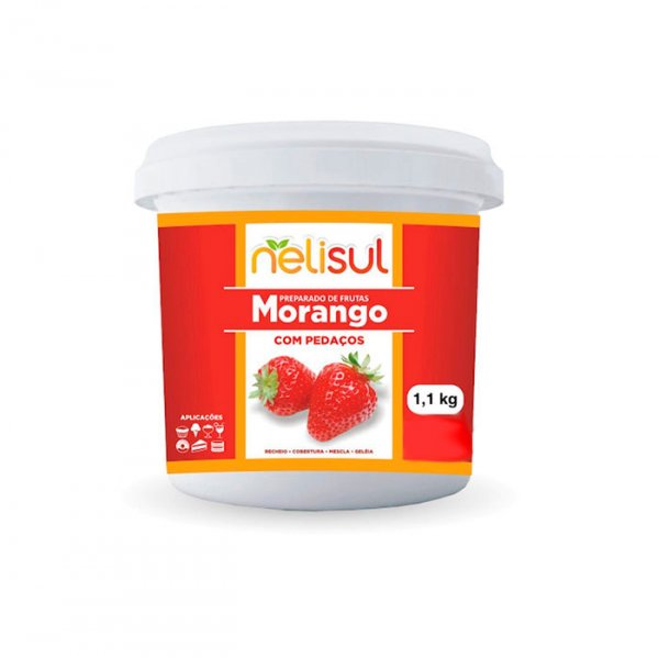 Preparado De Morango 1 Kg - Nelisul