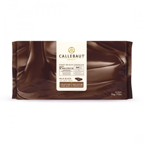 Chocolate Belga Sem Açúcar Ao Leite 'Malchoc-M' - Barra 5Kg - Callebaut