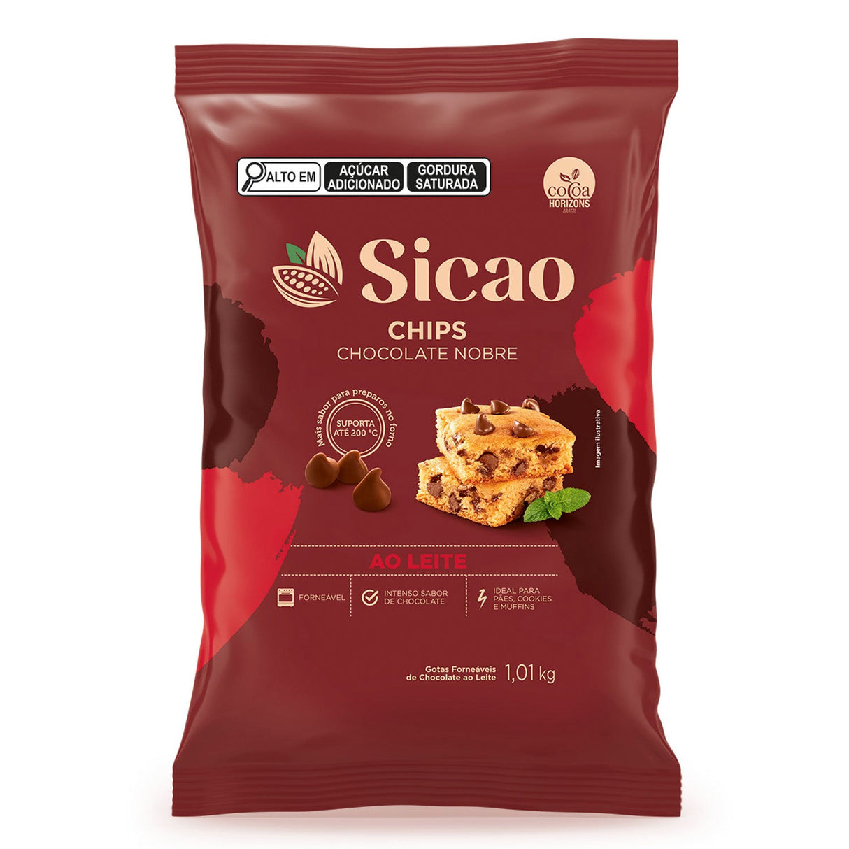 Chips Chocolate Nobre Ao Leite - 1,01kg - Sicao