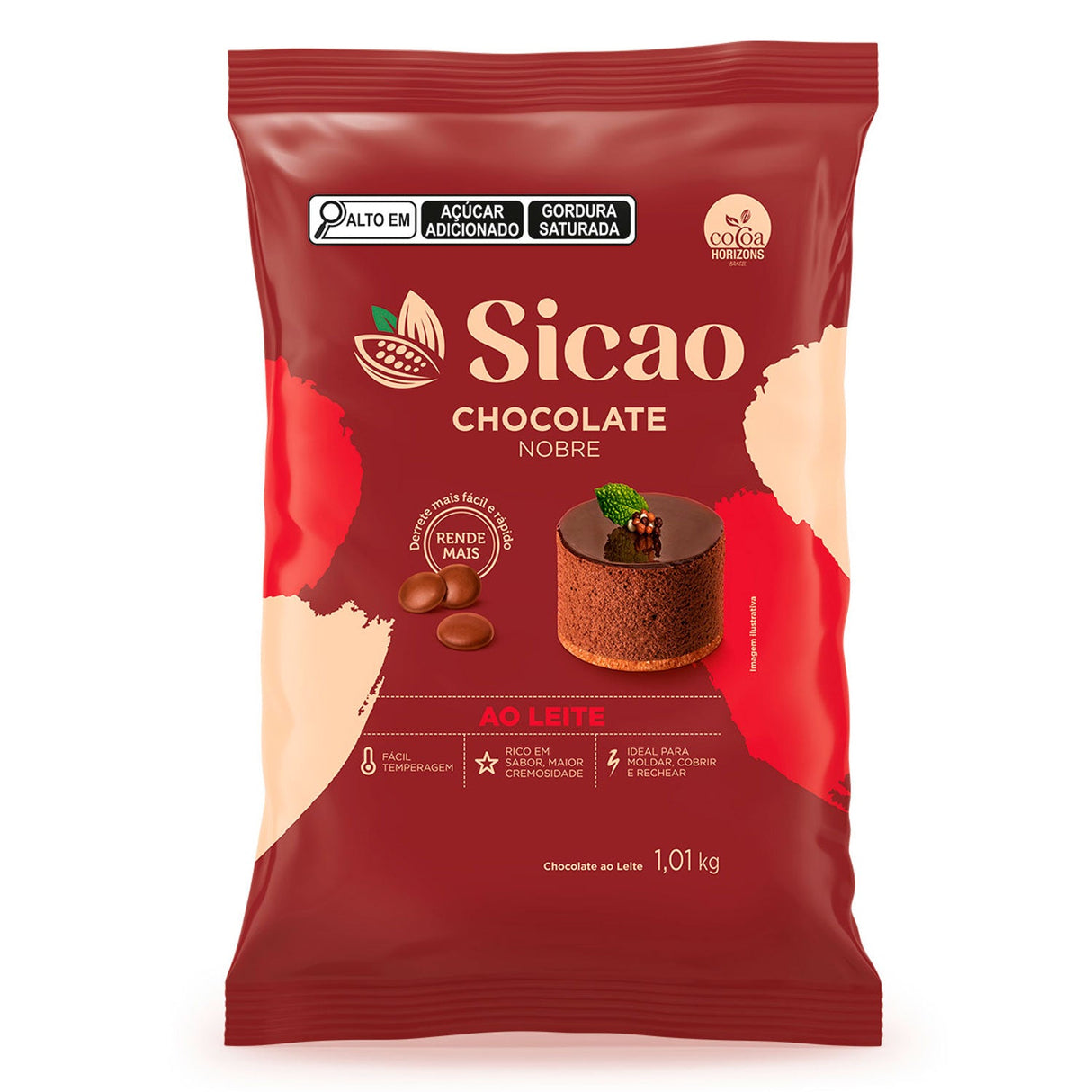 Chocolate Nobre Ao Leite - Gotas 1,01Kg - Sicao