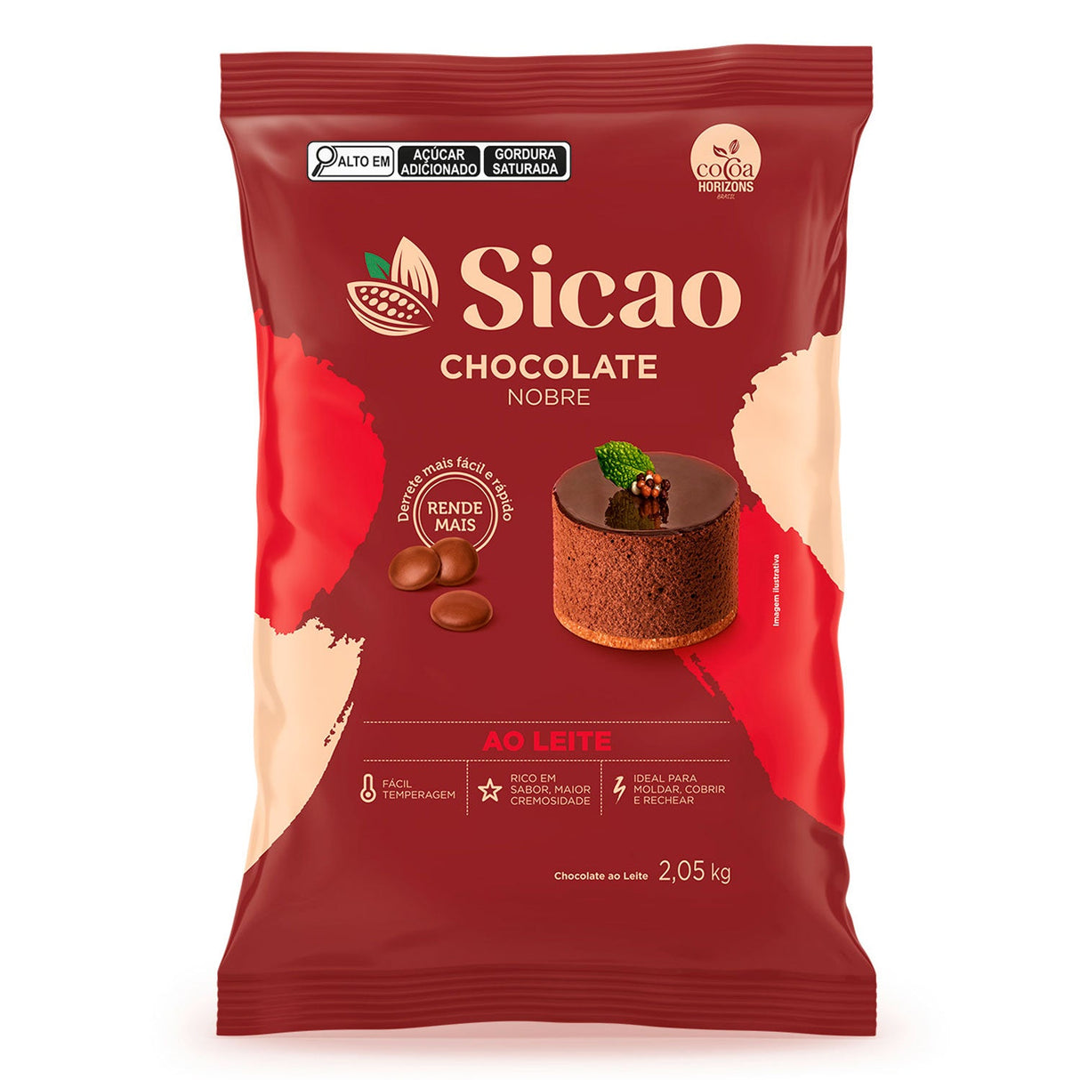 Chocolate Nobre Ao Leite - Gotas 2,05Kg - Sicao