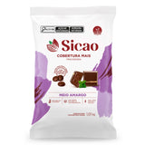 Cobertura Fracionada Meio Amargo Mais - Gotas 1,01Kg - Sicao