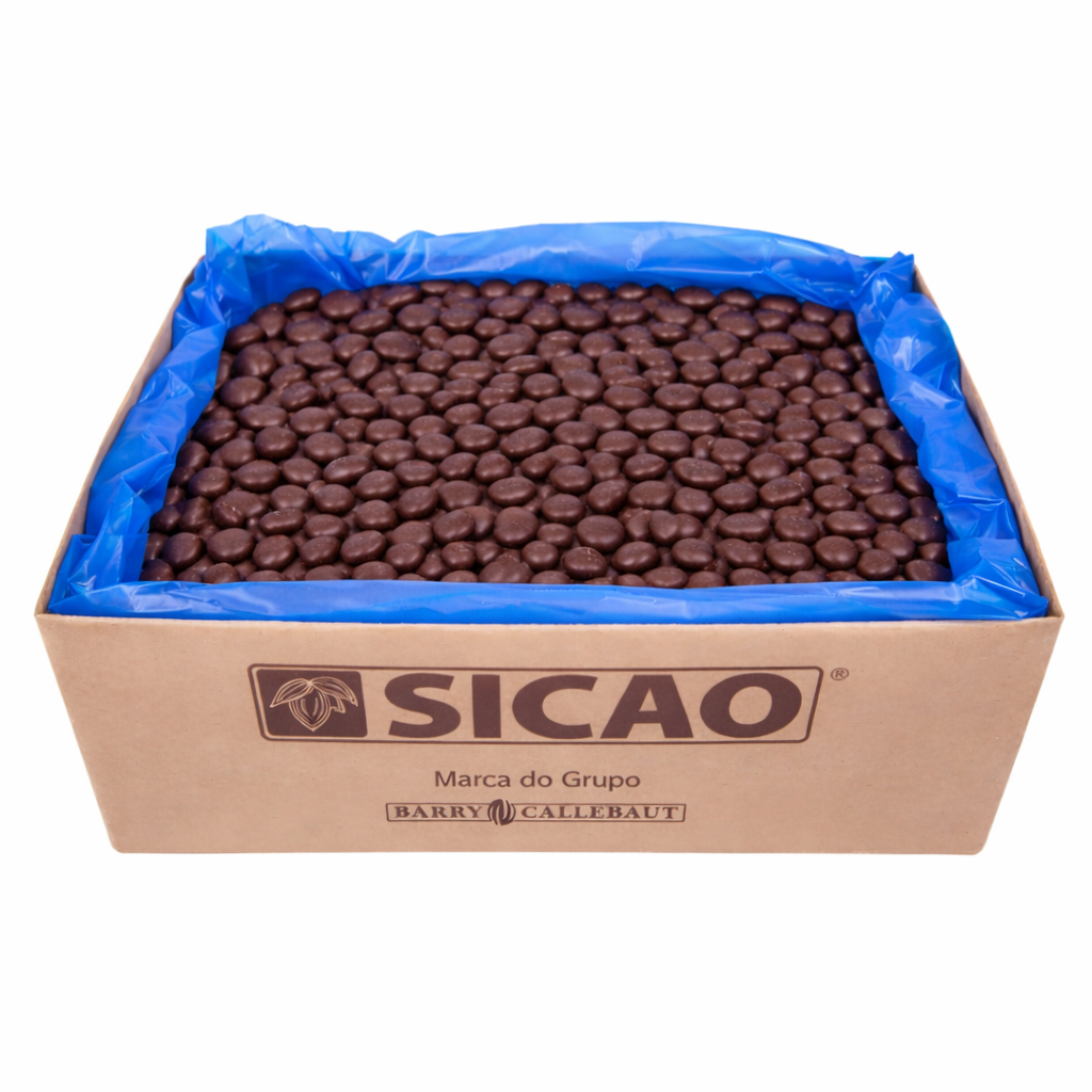 Chocolate Nobre em Gotas Meio Amargo - Caixa 20Kg - Sicao