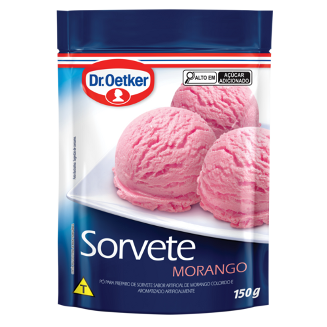 Preparo para Sorvete de Morango - 150g - Dr. Oetker