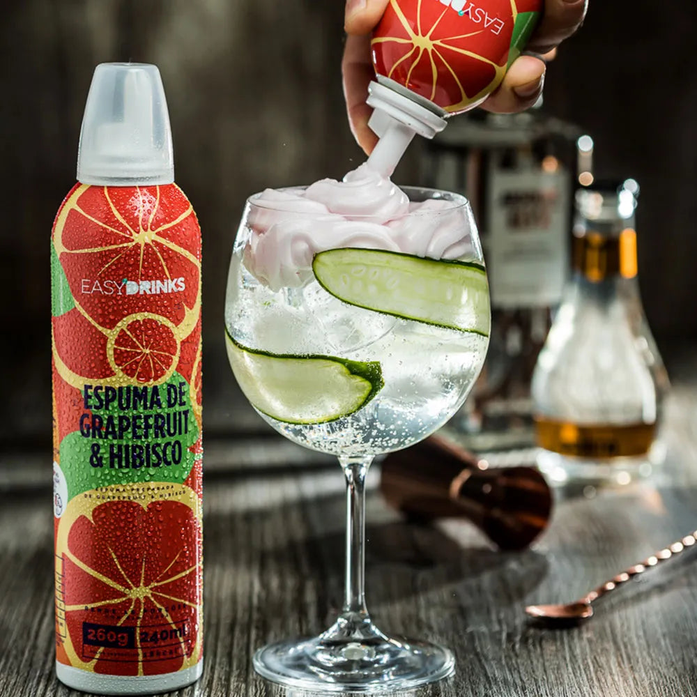 Espuma de Grapefruit e Hibisco  - Easydrinks