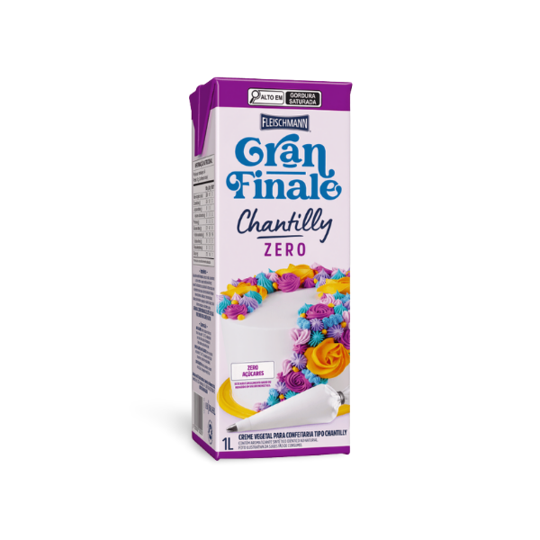 Chantilly Zero Açúcar 1L - Gran Finale